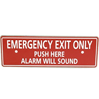 ECL-230D REPLACEMENT SIGN, - Exit Alarms